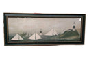 Pitureframe Boat Light House Picture Green Other Collectible