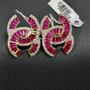 Earrings - Tricolor Gold 14k (.585) 4.6 grams