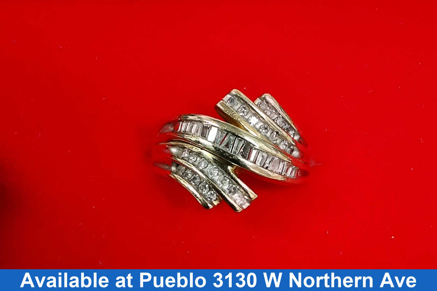 Women's Ring - Yellow Gold 10k (.417) 8.3 grams Size 8.5