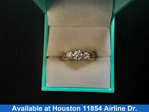 Women's Ring - Yellow Gold 10k (.417) 4.6 grams Size 7