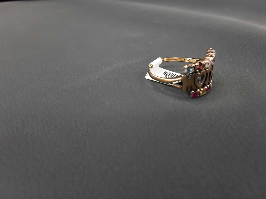 Women's Ring - Mother's - Yellow Gold 10k (.417) 3.7 grams Size 9