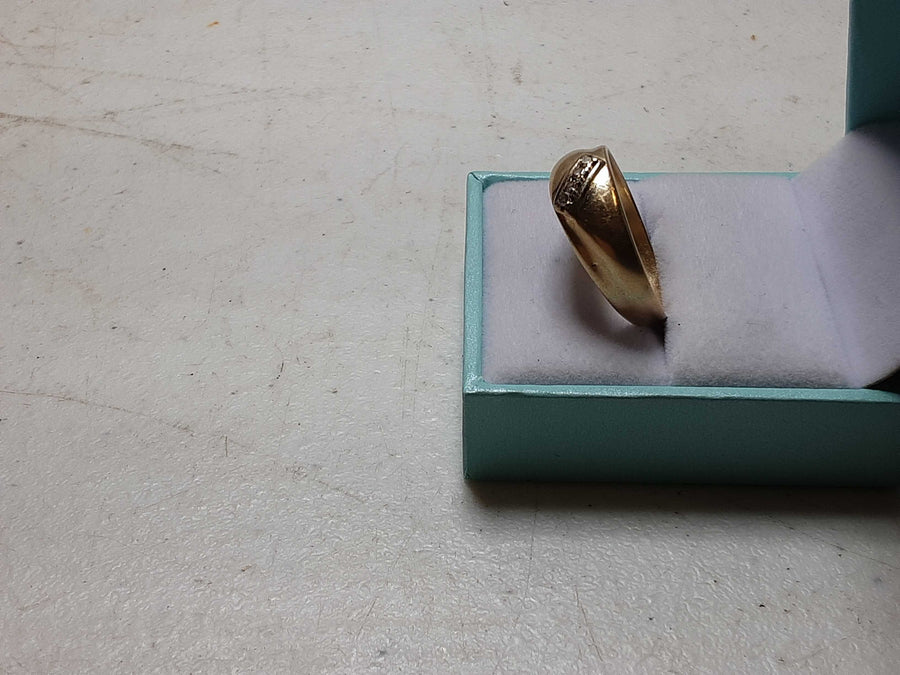 Ring - Wedding Band - Yellow Gold 14k (.585) 3.6 grams Size 11.5