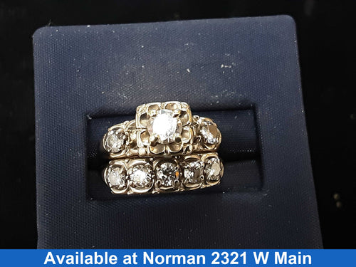 Women's Ring - Yellow Gold 14k (.585) 5.2 grams Size 5.5