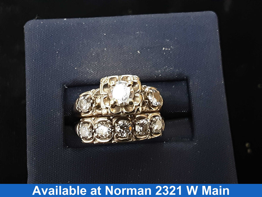 Women's Ring - Yellow Gold 14k (.585) 5.2 grams Size 5.5