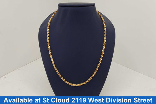 Rope Chain - Yellow Gold 14k (.585) 13.01 grams 20 inch