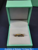 Ring - Wedding Band - Yellow Gold 14k (.585) 0.9 grams Size 6.5