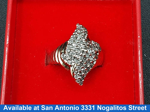 Women's Ring - Yellow Gold 10k (.417) 5.5 grams Size 9.5