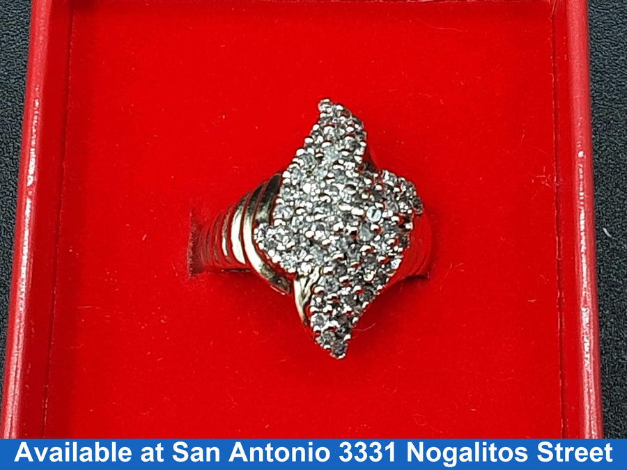 Women's Ring - Yellow Gold 10k (.417) 5.5 grams Size 9.5