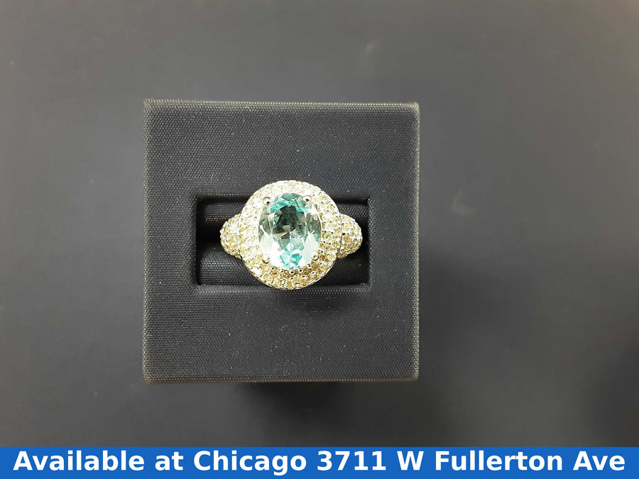 Women's Ring - White Gold 10k (.417) 5.8 grams Size 9.5