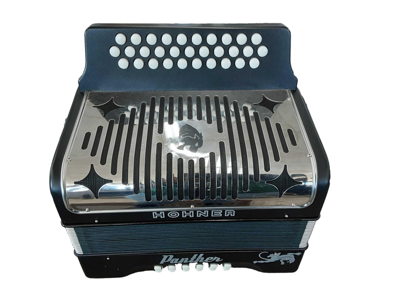 Hohner Panther Black Button Accordion