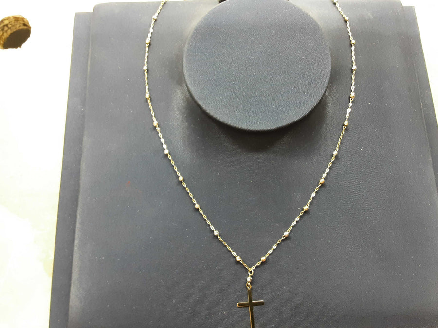Chain - Tricolor Gold 14k (.585) 1.7 grams 18 inch