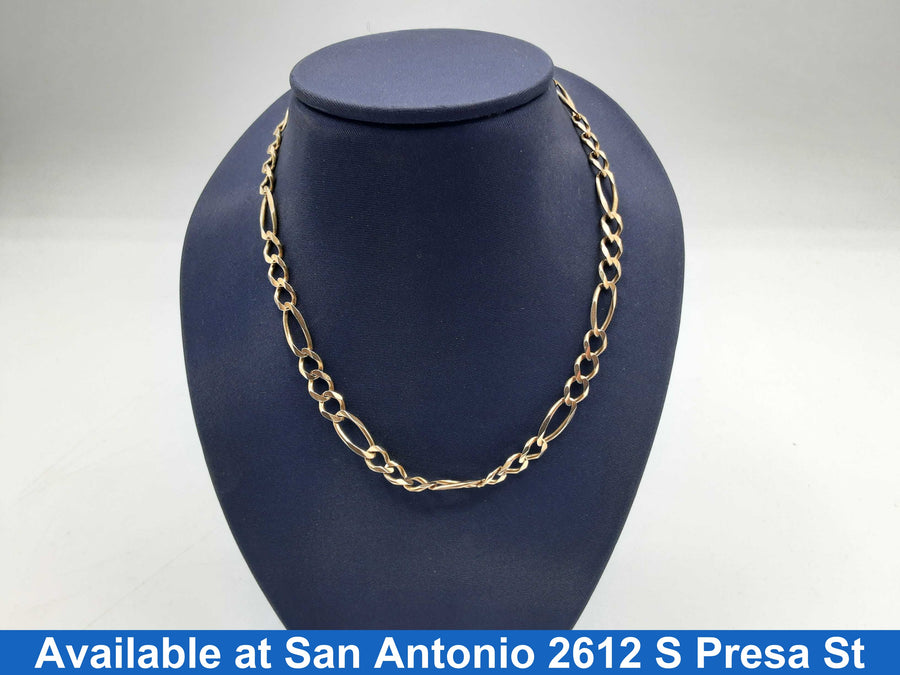 Figaro Chain - Yellow Gold 10k (.417) 12.6 grams 20 inch