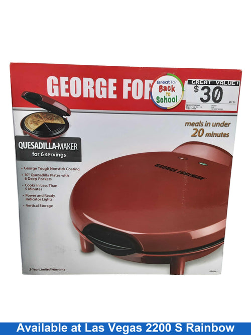 Georgeforman Gfq001 Red Electric Grill / Smoker