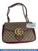 Gucci Gg Marmont Large Shoulder Bag Red Purse / Handbag