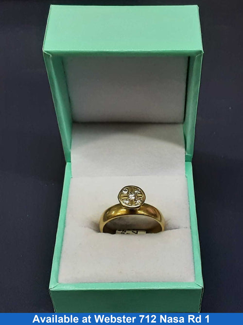 Women's Ring - Yellow Gold 14k (.585) 5.2 grams Size 9