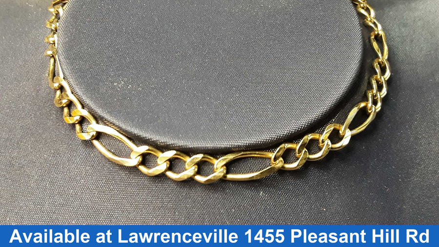 Figaro Bracelet - Yellow Gold 14k (.585) 6 grams 6 inch