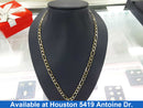 Figaro Chain - Yellow Gold 10k (.417) 20.9 grams 27 inch