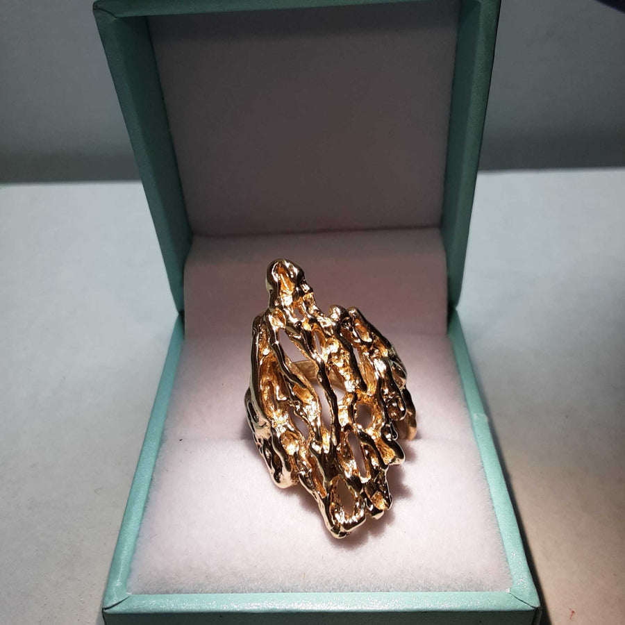 Women's Ring - Yellow Gold 14k (.585) 10 grams Size 7.5