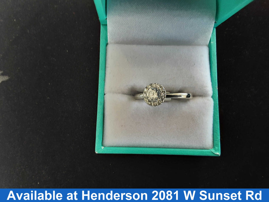 Ring - Engagement Set - White Gold 14k (.585) 3.9 grams Size 8.5