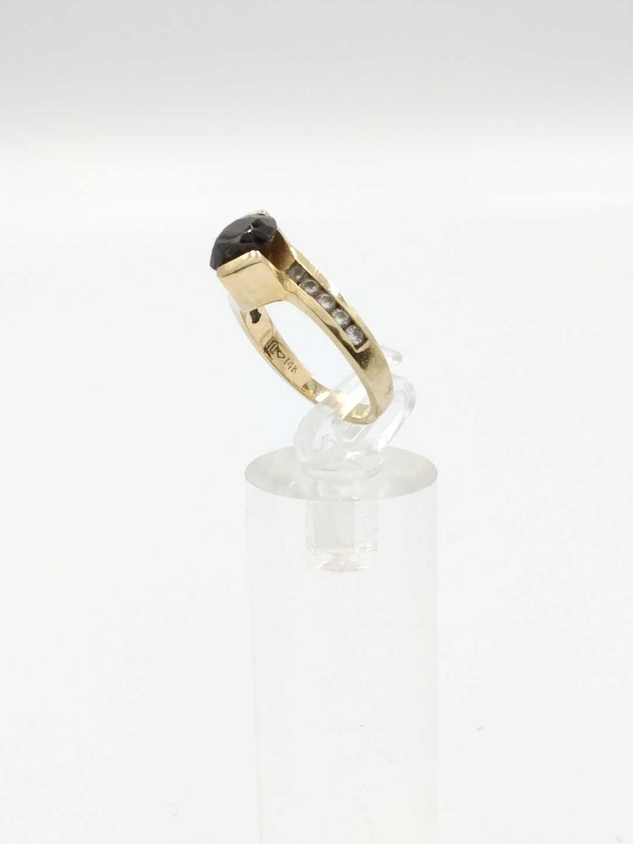 Women's Ring - Solitaire - Yellow Gold 14k (.585) 4.7 grams Size 6