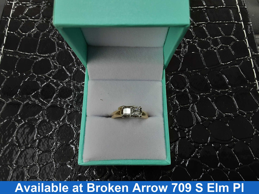 Women's Ring - Solitaire - Yellow Gold 14k (.585) 5.3 grams Size 10