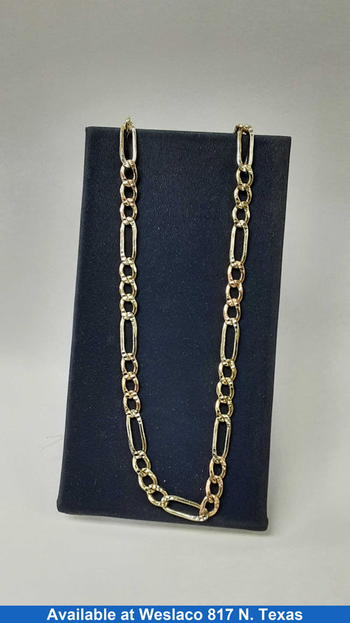 Figaro Chain - Yellow Gold 10k (.417) 14.4 grams 22 inch
