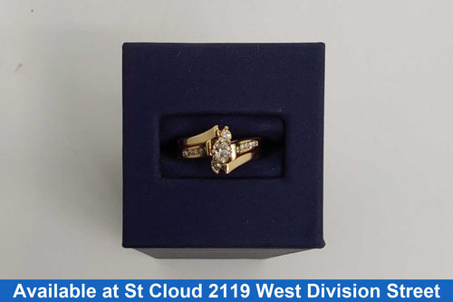 Ring - Engagement Set - Yellow Gold 14k (.585) 4.239 grams Size 5