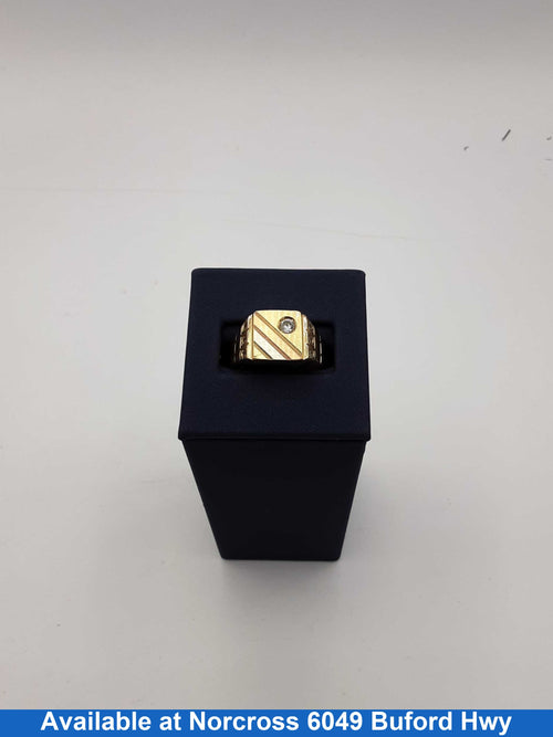 Men's Ring - Tricolor Gold 14k (.585) 6.3 grams Size 20