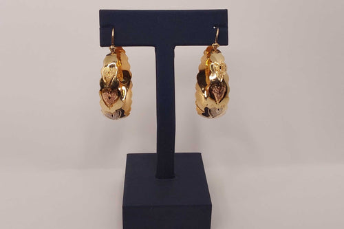 Bangle Earrings - Yellow Gold 10k (.417) 5.96 grams