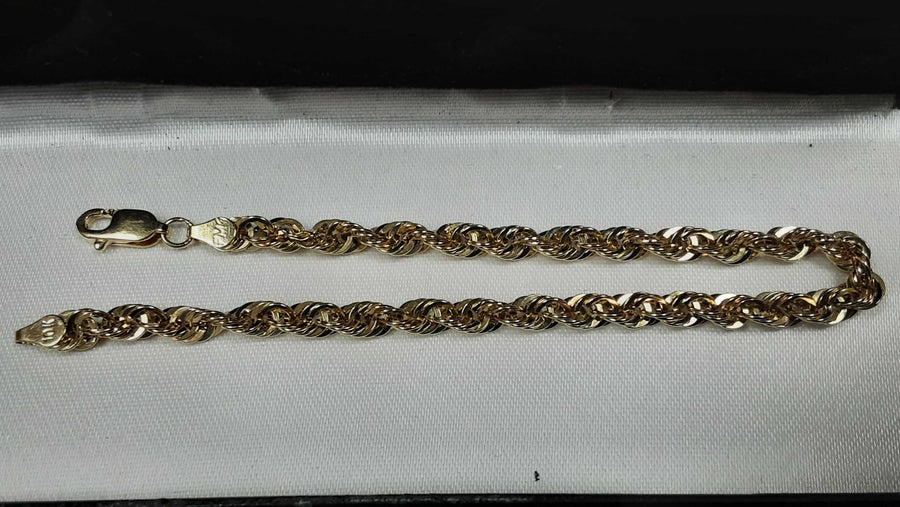 Rope Bracelet - Yellow Gold 10k (.417) 3.8 grams 8 inch