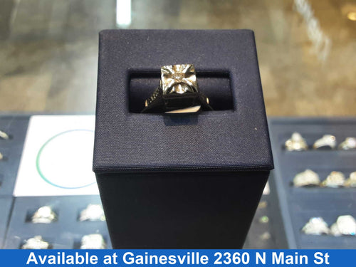 Women's Ring - Solitaire - White Gold 14k (.585) 3.4 grams Size 8.5