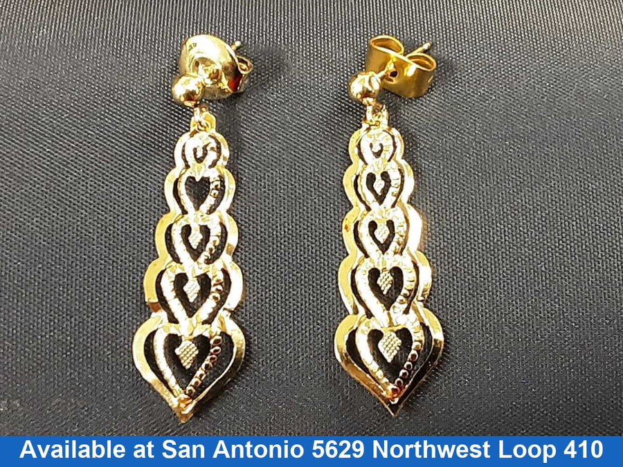 Earrings - Yellow Gold 14k (.585) 0.8 grams
