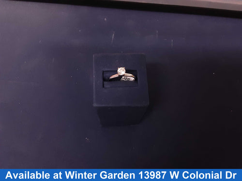 Women's Ring - Solitaire - White Gold 14k (.585) 2.4 grams Size 9