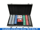 Poker Chips W Deck Of Cards Gray