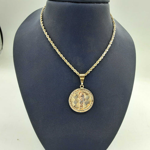 Chain - Tricolor Gold 14k (.585) 12.7 grams 22 inch