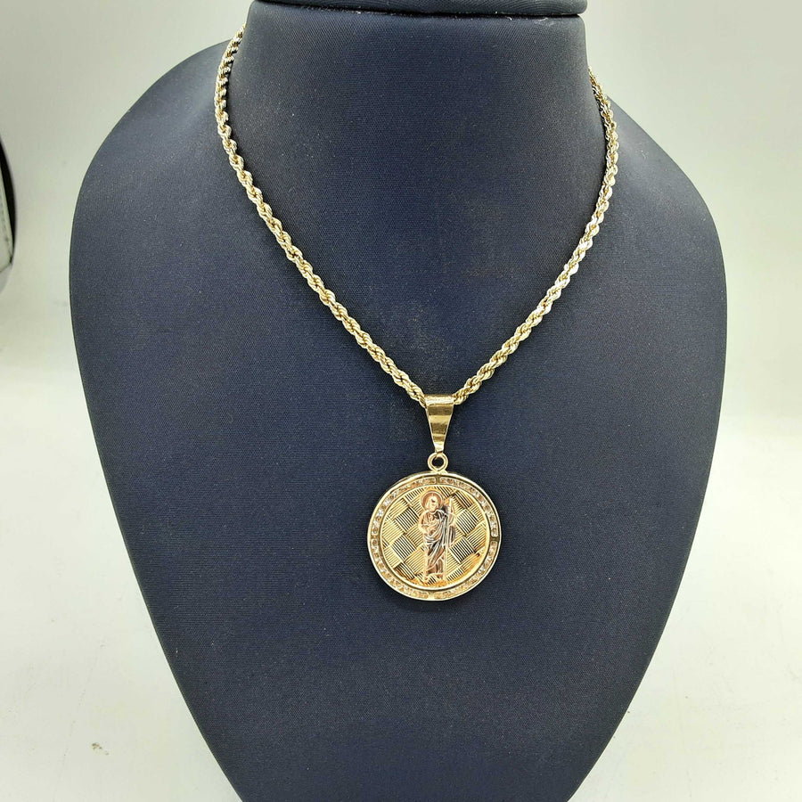 Chain - Tricolor Gold 14k (.585) 12.7 grams 22 inch