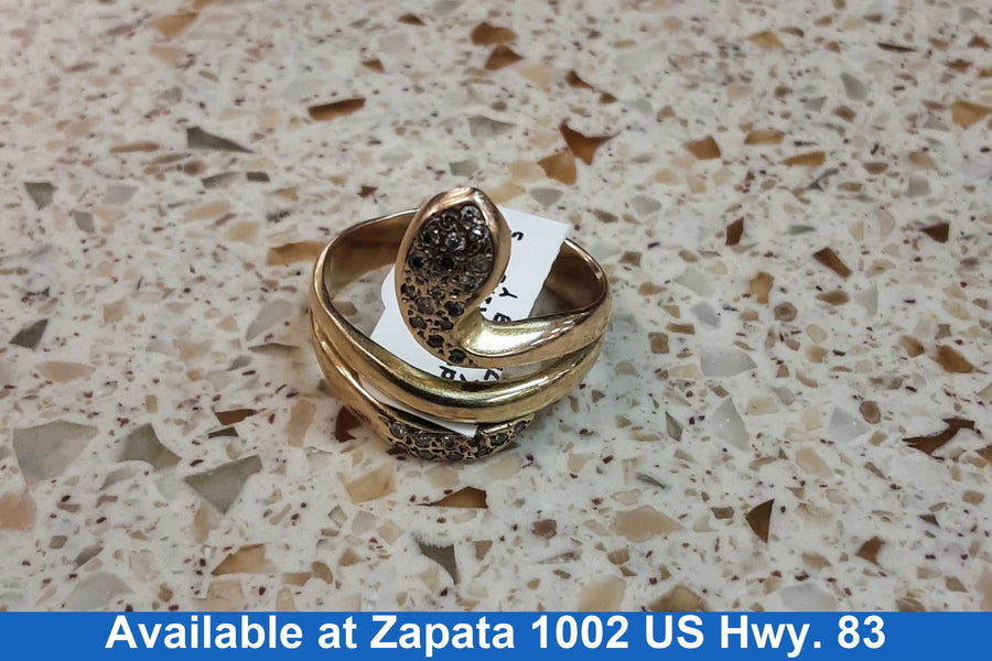 Women's Ring - Yellow Gold 14k (.585) 6.3 grams Size 20