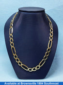 Figaro Chain - Yellow Gold 10k (.417) 31.5 grams 24 inch