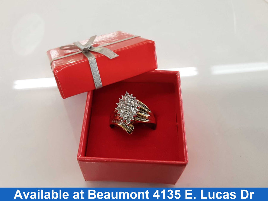 Women's Ring - Yellow Gold 10k (.417) 6 grams Size 11
