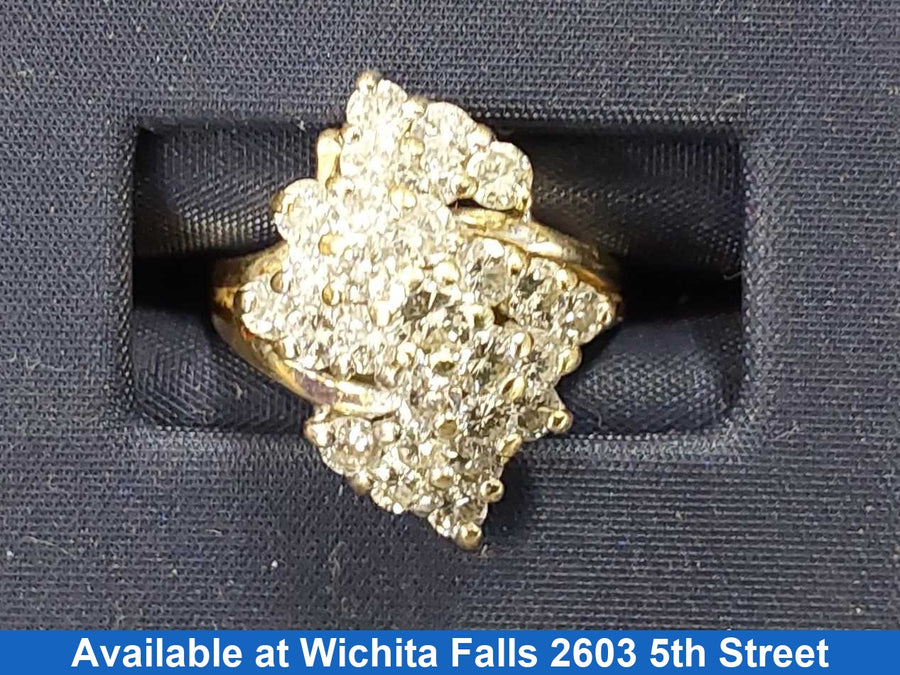 Women's Ring - Yellow Gold 14k (.585) 5.6 Grams Size 5