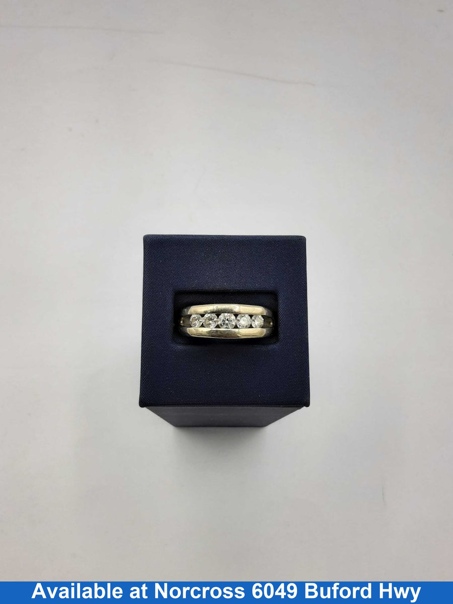 Ring - Wedding Band - White Gold 14k (.585) 7.5 grams Size 20