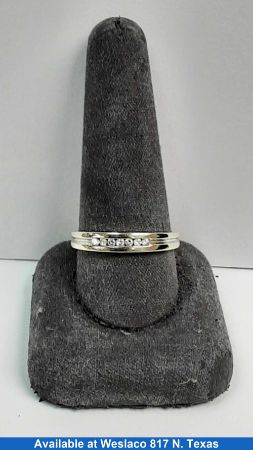 Ring - Wedding Band - White Gold 14k (.585) 2.7 grams Size 10.5