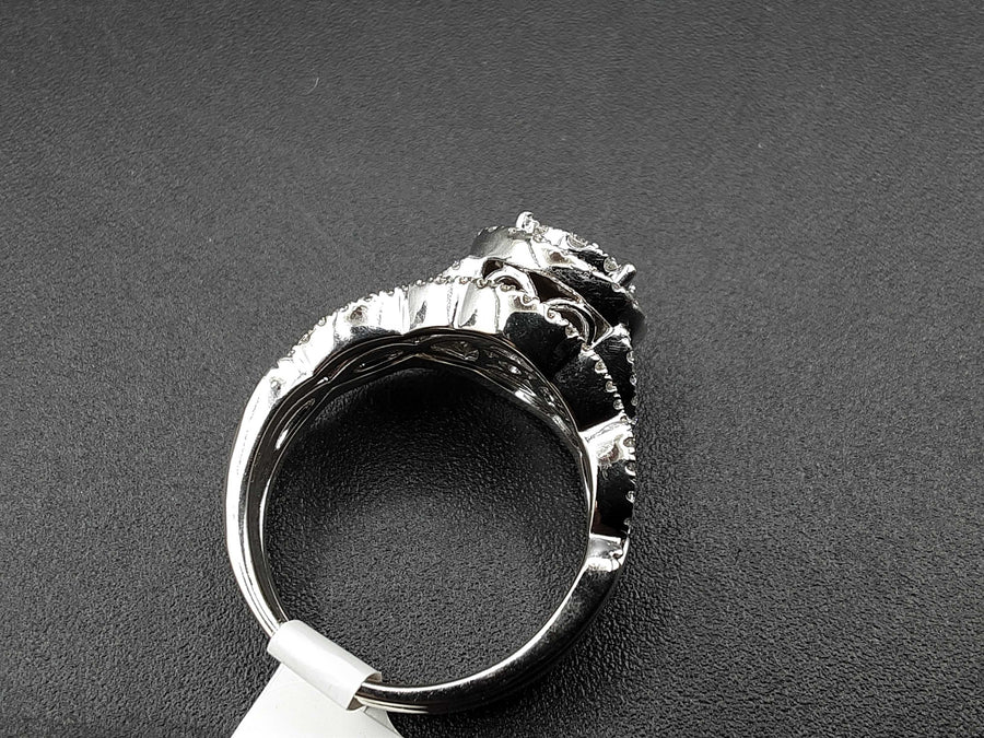 Ring - Wedding Band - White Gold 14k (.585) 10.8 grams Size 7.5