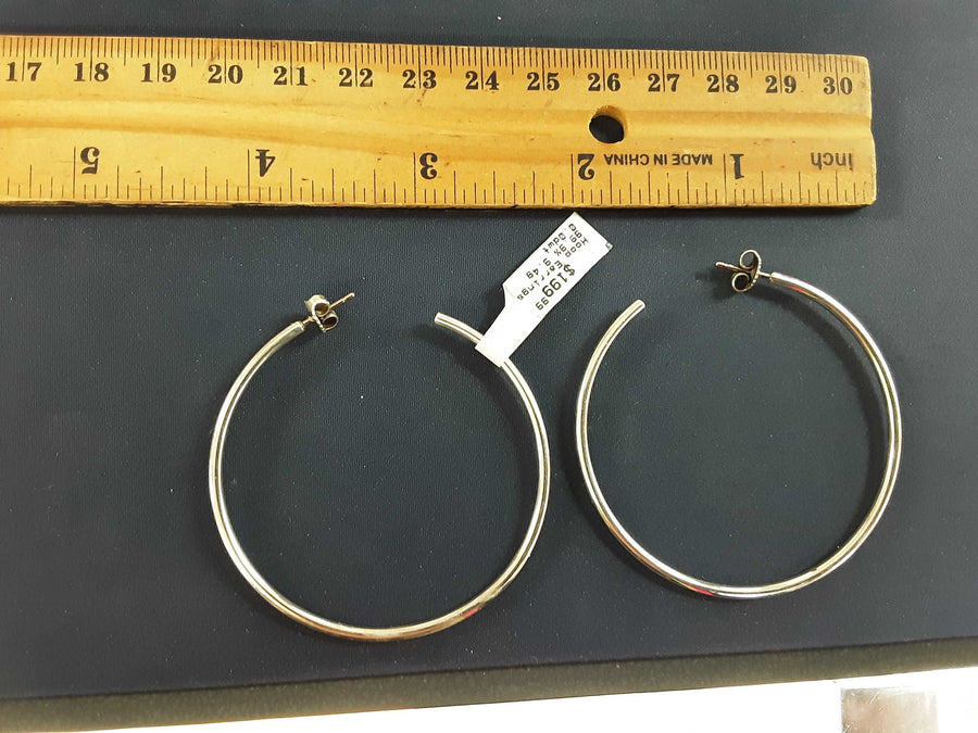 Hoop Earrings - Silver 9.4 grams
