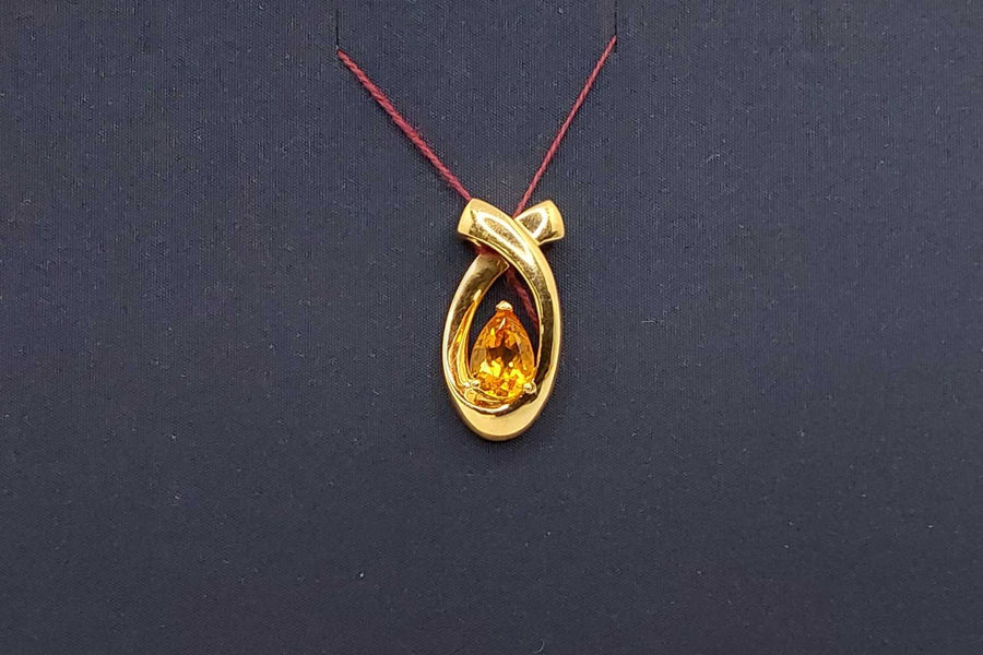 Diamond Pendant - Yellow Gold 14k (.585) 4.5 grams