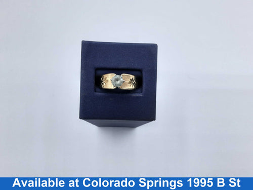 Women's Ring - Solitaire - Yellow Gold 14k (.585) 4.5 grams Size 8
