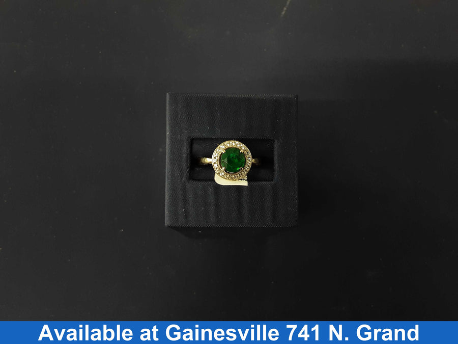 Women's Ring - Solitaire - Yellow Gold 10k (.417) 2.2 grams Size 8
