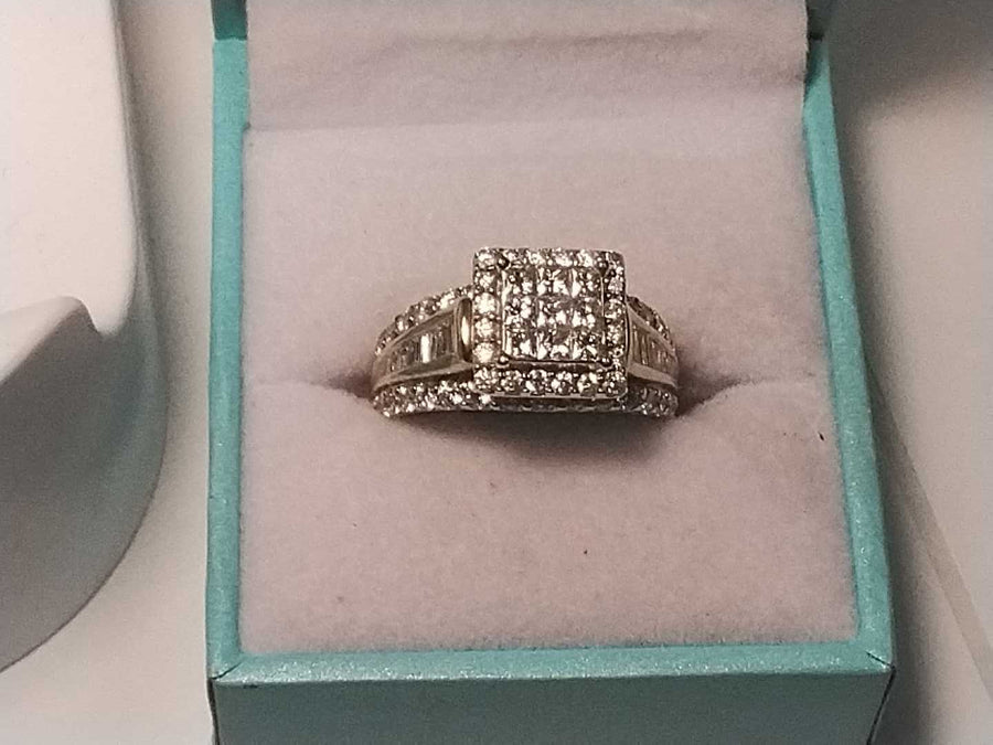Ring - Engagement Set - Yellow Gold 10k (.417) 5.9 grams Size 7