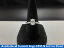 Women's Ring - Solitaire - White Gold 14k (.585) 2.9 grams Size 20