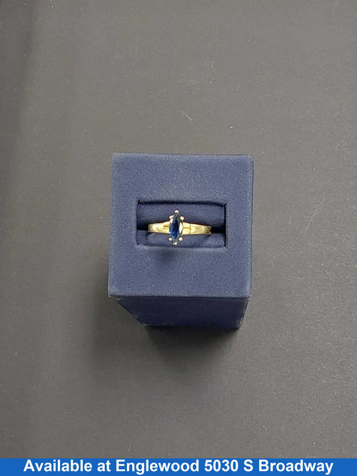 Women's Ring - Solitaire - Yellow Gold 18k (.750) 2.4 grams Size 6